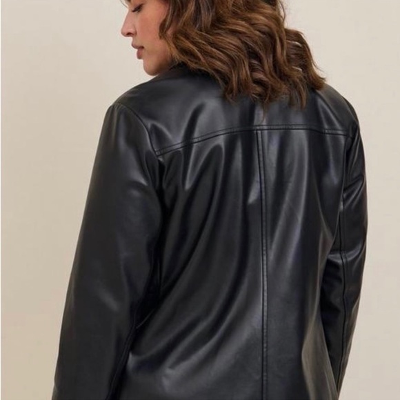 NWT Torrid Faux Leather Blazer Size 4X - Picture 2 of 15